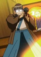 Shinpachi with bazooka in Episode 250