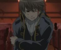 Sougo injured from battle (Shinsengumi crisis arc) Episode 103