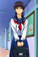 Shinpachi as Pachi in a school uniform