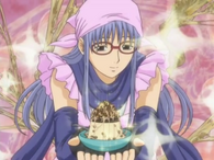 Sarutobi as a maid in Episode 22