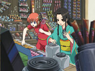 Kagura and Soyo buying candies in Episode 14