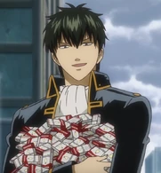 Hijikata carrying many cigarette packs in Episode 299