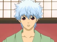 Sadaharu in Gintoki's body in Episode 173