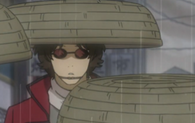 Tatsuma in a hat in Episode 319