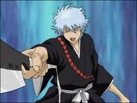 Gintoki parodying Ichigo Kurosaki from Bleach