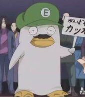 Elizabeth wearing Luigi-like costume during the event of Owee Arc