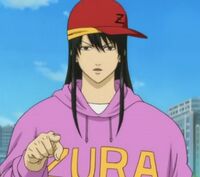 Katsura as a rapping alter-ego, DJ Ozura in Episode 88