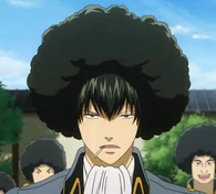 Hijikata wearing an Afro wig in Episode 295