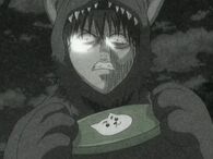 Shinpachi as a dog in Episode 68