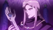 Utsuro taking the keys as an exchange for the Tendoushuu's failure to fulfill their condition.