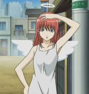 Kagura as an angel in Episode 241