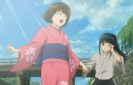 Otae in her childhood with Kyuubei