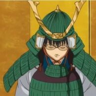 Shinpachi in full samurai armour