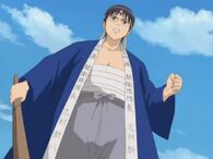 Shinpachi as Otsuu Fan-club Leader