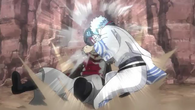 Gintoki headbutting Umibouzu's head in Episode 325