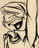 Phil Foglio's self portrait that appeared in a mini-comic wedding announcement he created together with his wife to be, Kaja Murphy (at the time).
