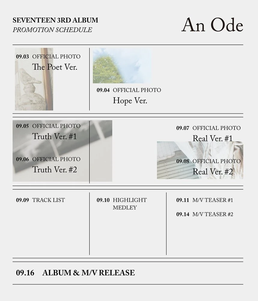 An Ode/Gallery | Seventeen Wiki | Fandom