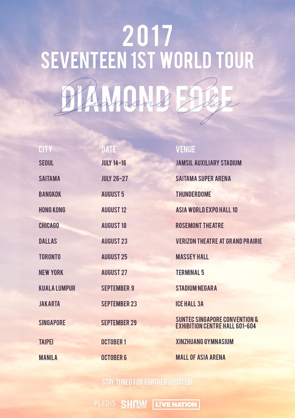 Seventeen 1st World Tour 'DIAMOND EDGE' | Seventeen Wiki | Fandom