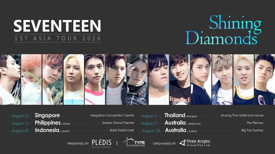 Seventeen 1st Asia Tour 'SHINING DIAMONDS' | Seventeen Wiki | Fandom