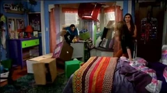 Lucas knocks down the barricade (Girl Meets Rileytown)