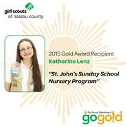 Katie Lenz; 2015 Gold Award Recipient