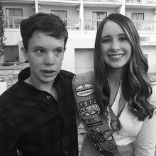 Sarah and her twin brother