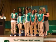 Junior Troop 2495 bridged to Cadettes and earned their Bronze Awards