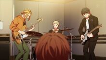 Ritsuka, Haruki, and Akihiko performing together