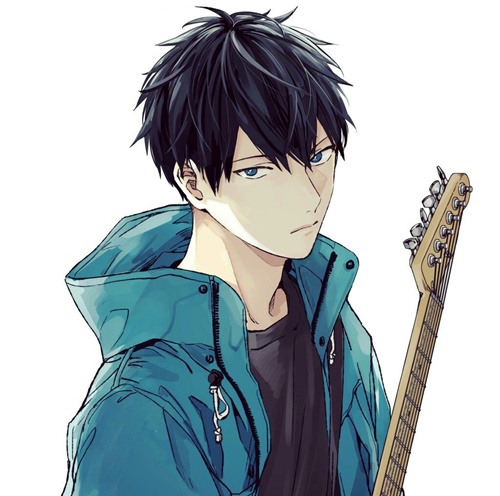 anime guitar player