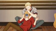 Akihiko having Haruki in a headlock