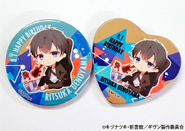Circular and heart badges of chibi Ritsuka