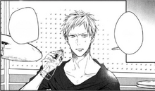 Akihiko's first appearance in the manga