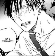 Chapter 7 page 24 panel 3 Ritsuka asking if he is strange