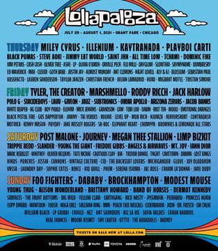 What does Lollapalooza get its name from?