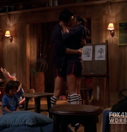 Mike and Tina make out for the first time