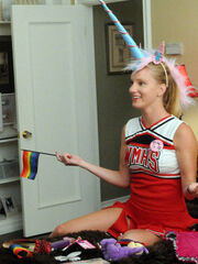 Brittany dressed as a Unicorn