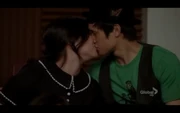 Tina and Mike kissing passionately