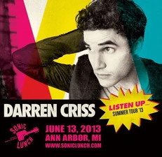 la locandina del listen up tour di Darren