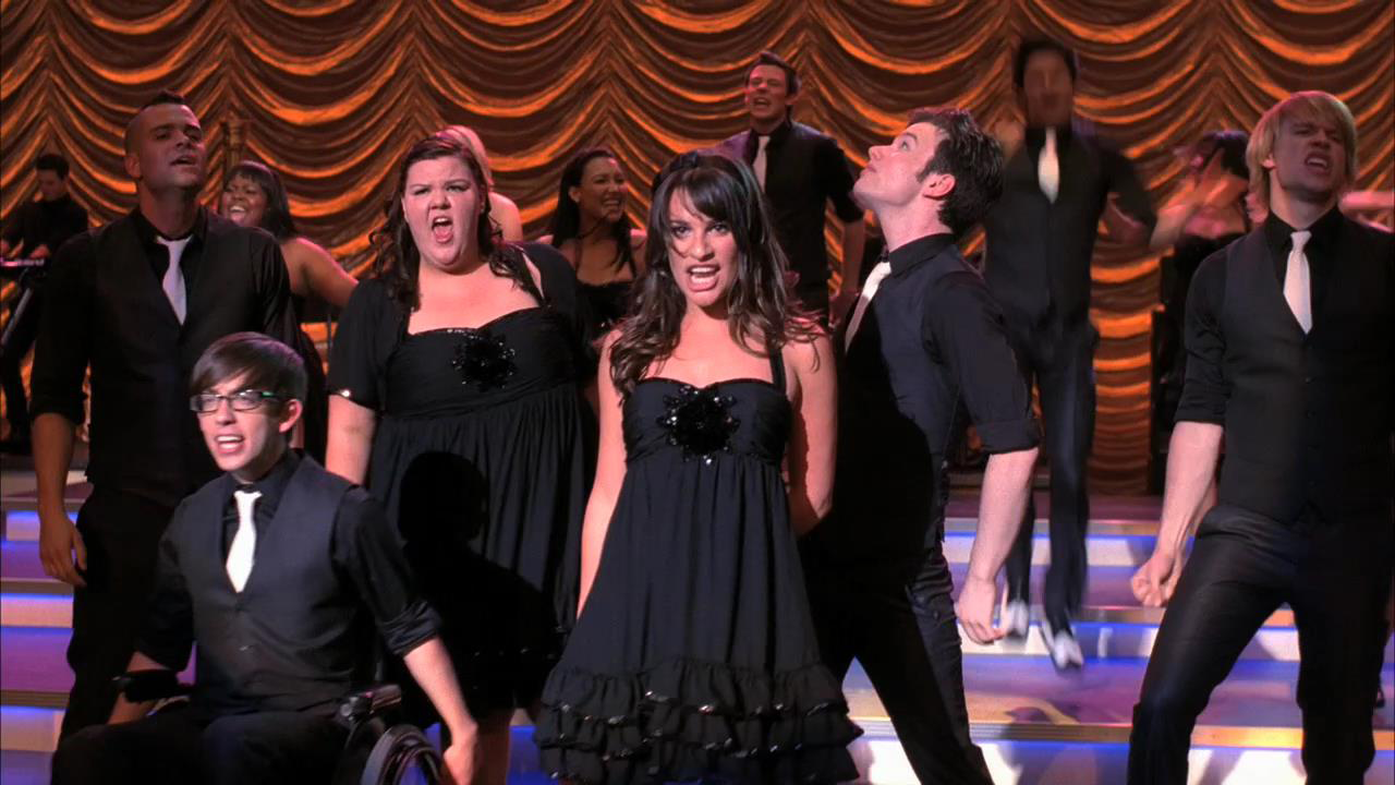 glee blinded by the light