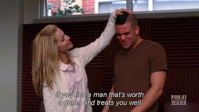 Puck and Quinn in Hell-O. source: weheartit.com