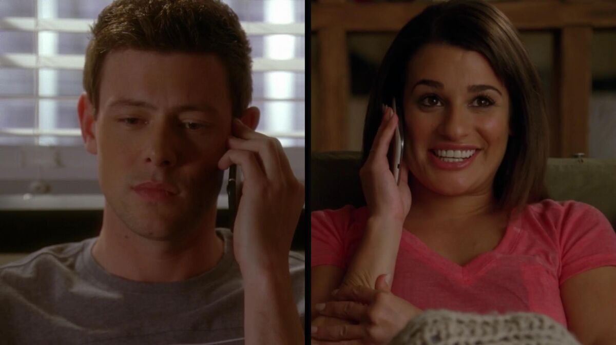 Glee-Rachel and Finn-Pretending (full scene)