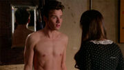 Kurt shirtless