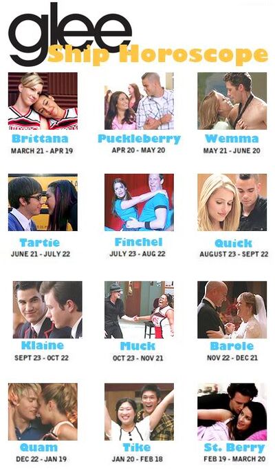 Glee Relationship Chart