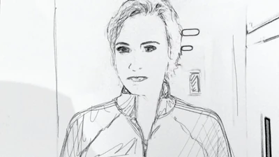 Sue Sketch photo from the Music Video Take On Me