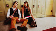 Blaine and  by the lockers.