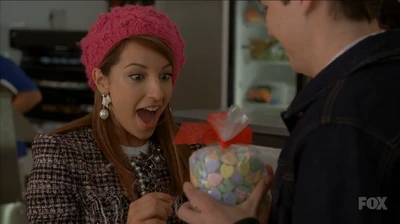 Sugar receiving a bag full of hearts