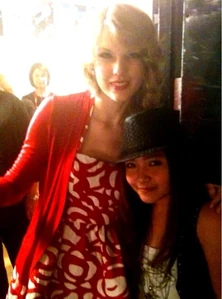 Charice performed alongside Taylor Swift.