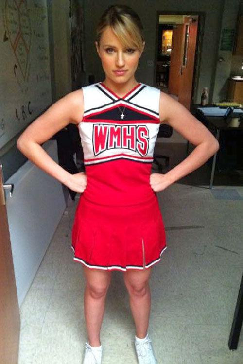 glee quinn cheer costume