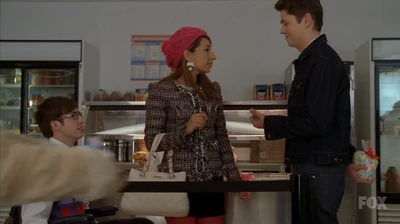 Rory giving her a 'Kiss me' heart