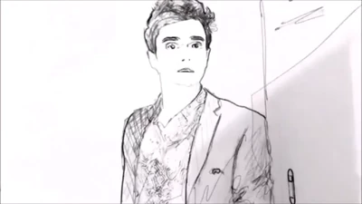 Kurt Sketch photo from the Music Video Take On Me